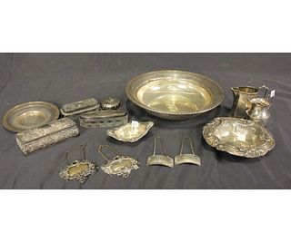 MIXED LOT OF 14 SILVER PLATED PIECES