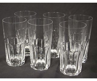 SET OF SIX ST. LOUIS CRYSTAL GLASSES