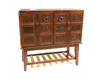 ANTIQUE CABINET CONSOLE OR BAR