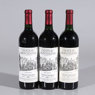 Three Bottles of Chateau Montelena Cabernet Sauvignon