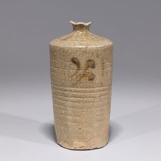 Antique Korean Celadon Glazed Wine Vessel