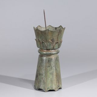 Chinese Archaistic Bronze Candlestick