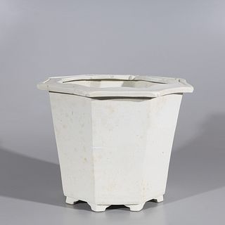 Chinese White Ceramic Planter