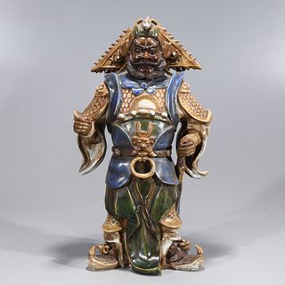 Chinese Porcelain Standing Deity