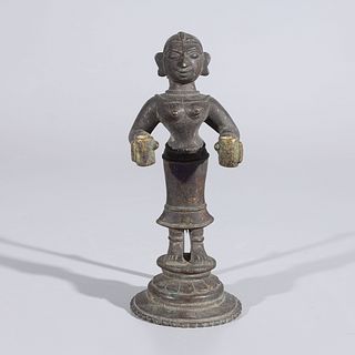 Indian Brass Statue with Handle