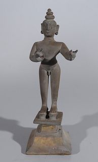 Indian Bronze Radha Statue