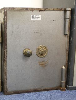 A CHATWOOD IRON JEWELLERY SAFE, with Chatwood's Treble Patent lock and two 