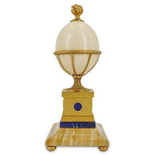 Ormolu & Marble Mounted Large Ostrich Egg