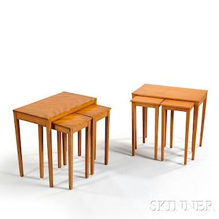 Two Sets of John Shaw Nesting Tables
