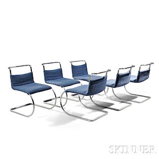 Six Mies Van der Rohe MR Chairs