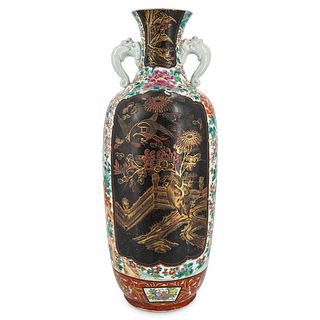 Meiji Japanese Hichozan Shinpo Arita Porcelain Vase