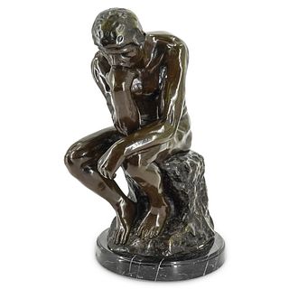 After Auguste Rodin (French 1840-1917) "The Thinker" Bronze