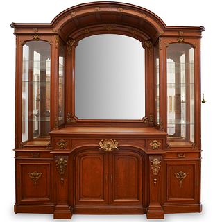 Monumental 19th Cent. Oak Wood Cabinet Display
