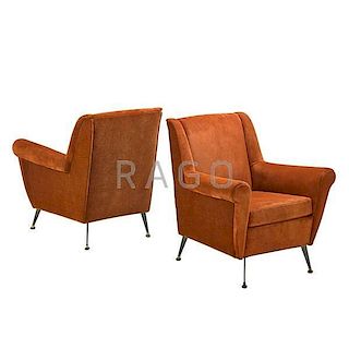 ITALIAN Pair of lounge chairs