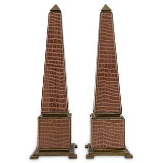Pair of Mid-Century Obelisks