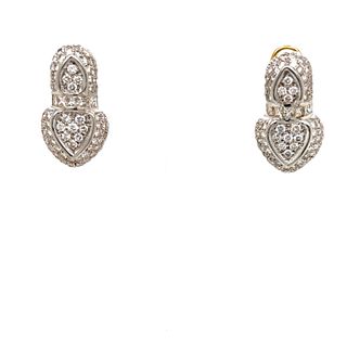 18k Diamond Contemporary Earrings