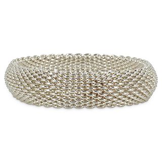 Tiffany & Co. Sterling Silver Somerset Mesh Bracelet