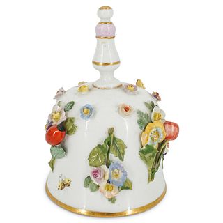 Antique Meissen Porcelain Dinner Bell