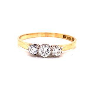 18k 1920â€™s Diamond British Ring