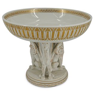KPM Figural Porcelain Pedestal Bowl