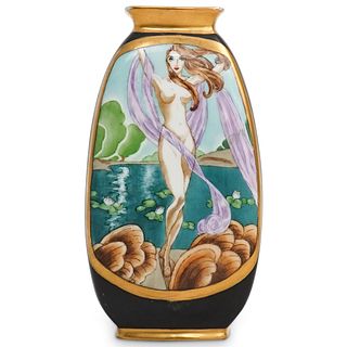 Art Nouveau Limoges Porcelain Vase