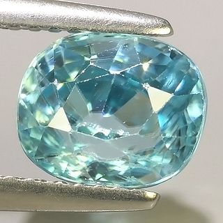 CERTIFIED BLUE ZIRCON - CAMBODIA - 2.84 Cts