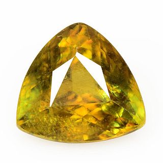 CERTIFIED FIRE COLOR CHANGE SPHENE - MADAGASCAR - 4.20 Cts