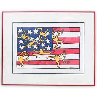 Keith Haring "American Flag" Lithograph