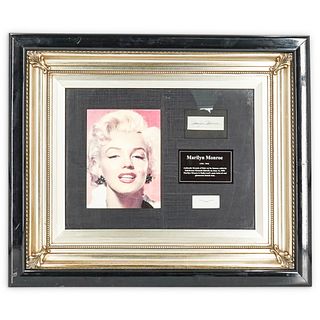 Marilyn Monroe Small Lock of Hair & Signature