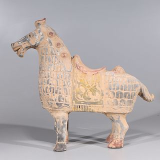 Chinese Early Style Ceramic Horse Statue