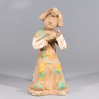 Chinese Early Style Sancai Glazed Ceramic Figure
