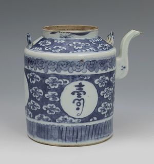 Teapot. China, late nineteenth century. 
Enameled porcelain.