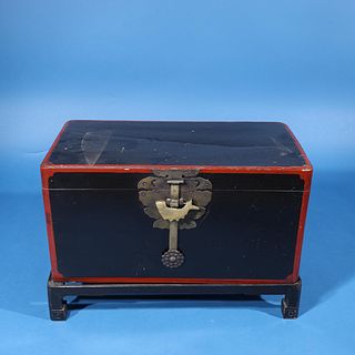 Chinese Black Lacquer Chest