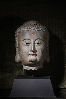 Tand Dynasty Stone Buddha Head