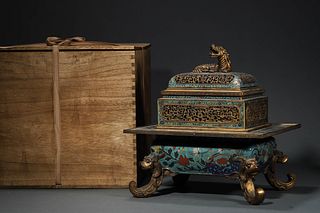 18th C. Chinese Cloisonne Incense Diffuser