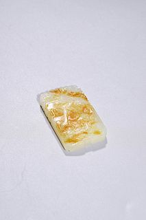 Qing Dynasty: A Carved Jade Pendant