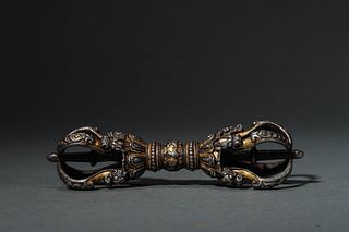 Ming Dynasty: Four-stranded gilt bronze palace Instrument
