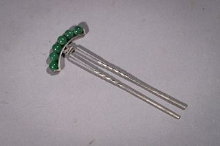 Qing: A Jadeite Jade Hair Pin