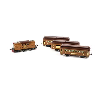 Lionel #318 w/ 309,310, and 312 Baby Brown State Set