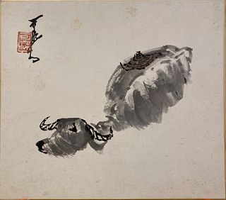 A Chinese Water Buffalo Painting