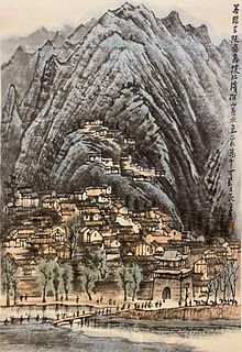 Li Keqing mark: A Jialing River Painting