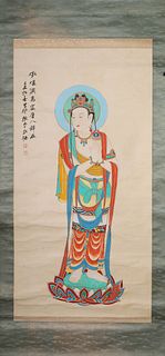 A Chinese Painting depicting Buddha