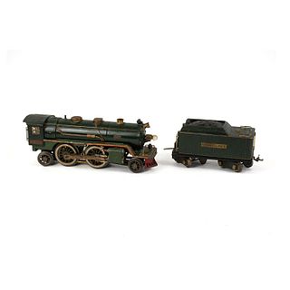 Lionel #390E Type III Dark Green Loco & #390T Tender