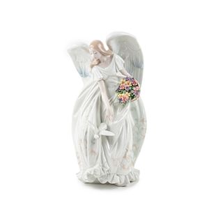 Lladro 'Flowers of Peace' 1867 Signed Porcelain Figure