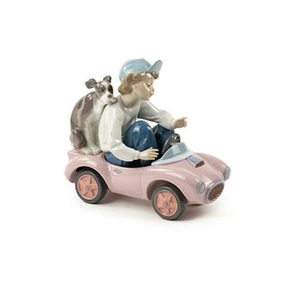 Lladro 'Out for a Spin' 5770 Porcelain Figure