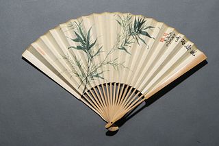 Wuhu Fan mark: Bamboo Painting on Fan