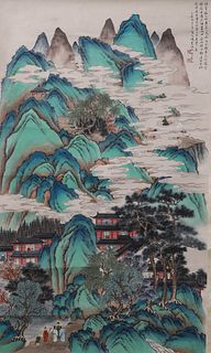 He Tianjian mark: A Chinese landscape Painting