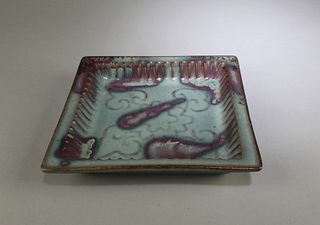 A Square Shaped Junyao Plate