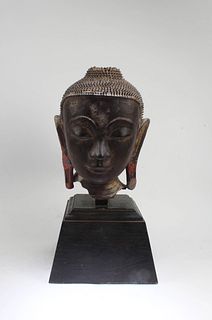A Clay Buddha Head