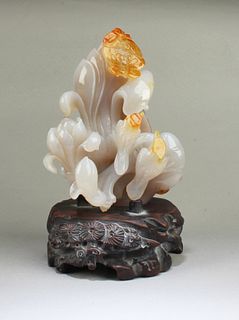 A Carved Agate Figurine